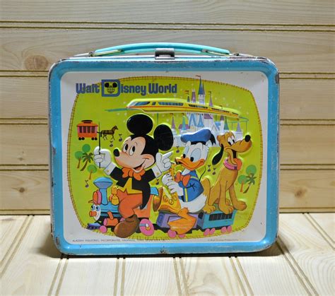 1979 walt disney metal lunch box on ebay|vintage Disney world lunch boxes.